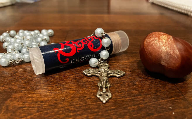 Bixby Lip Gloss, Rosary, Horse Chestnut